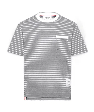 Thom Browne Short-sleeve T-shirt In Gray