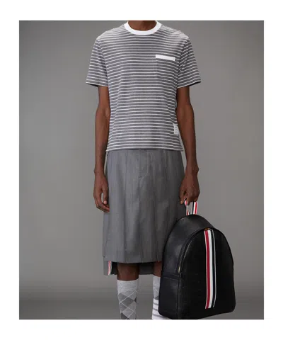 Thom Browne Short-sleeve T-shirt In Gray