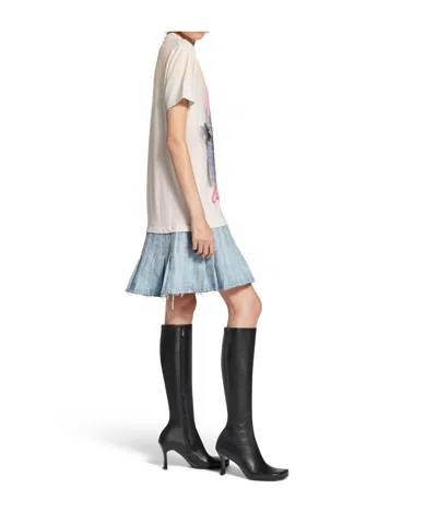 Balenciaga City Of Angels Layered T-shirt Dress