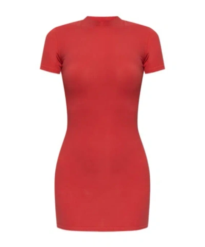 Balenciaga Tight Dress In Orange