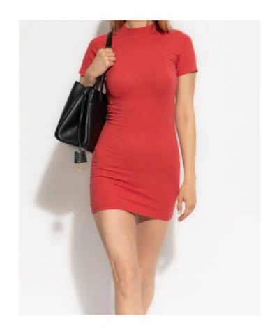 Balenciaga Tight Dress In Orange