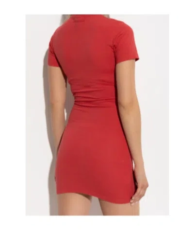 Balenciaga Tight Dress In Orange