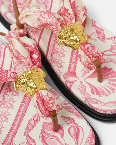 Versace Underwater Barocco La Medusa Sandals