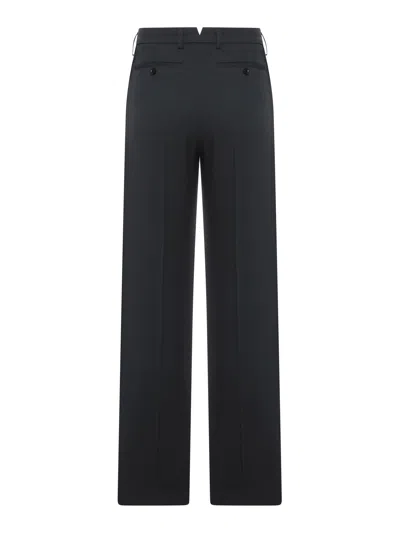 Ami Alexandre Mattiussi Tailored Trousers In Wool Tricotine In Gray