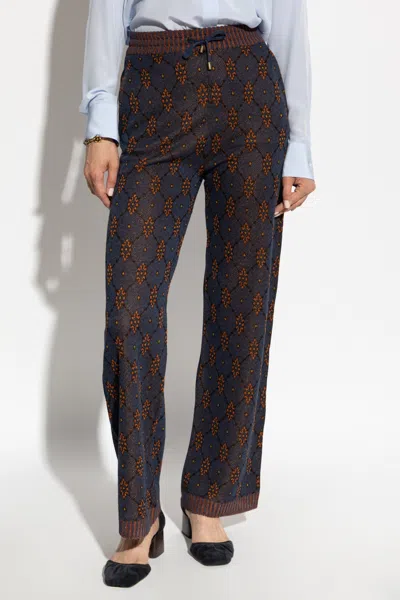 Etro Knit Jogging Trousers With Motif