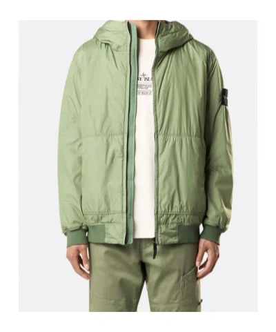 Stone Island Padded Jacket With Anti-drop And Wind Resistance In Green