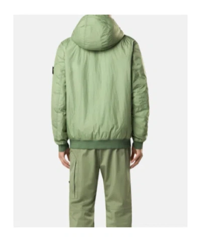 Stone Island Padded Jacket With Anti-drop And Wind Resistance In Green