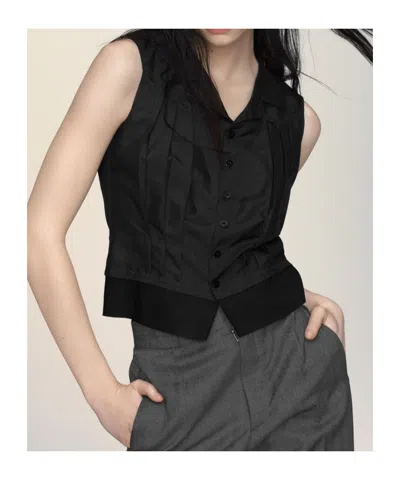 Maison Margiela Pleated Button-up Vest