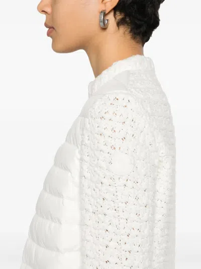 Moncler Cardigan With Padded Front Panel