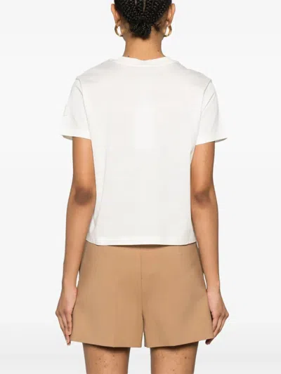Moncler Cotton Crew-neck T-shirt In Neutral