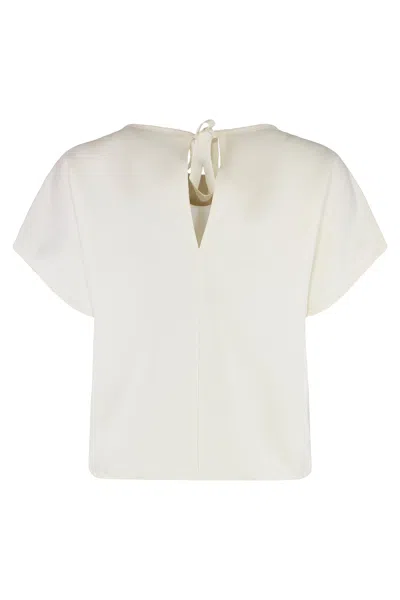 Moncler Crew-neck T-shirt In Cotton In Neutral