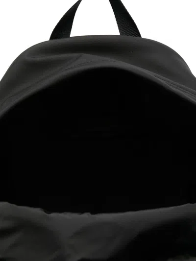 Moncler Pierrick Backpack Front Zip-fastening Pocket In Black