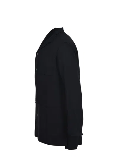 Y-3 Relaxed Fit Shirt With Functional Elements In Black
