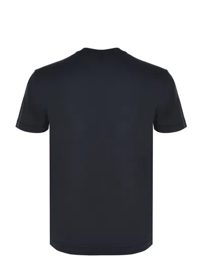 Stone Island Short-sleeved Cotton Jersey T-shirt In Black