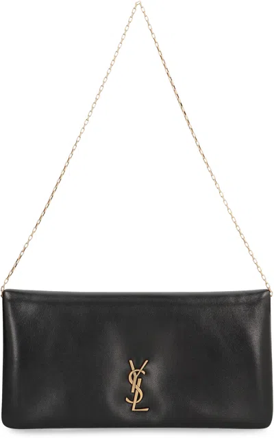 Saint Laurent Calypso Leather Mini Bag