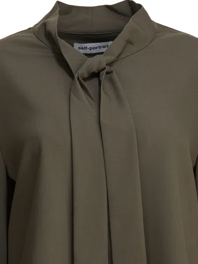 Self-portrait Green Wool Shirt