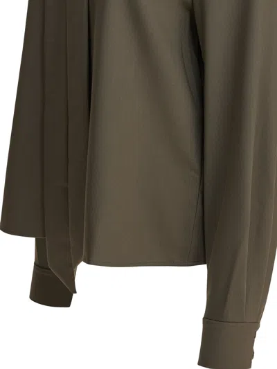 Self-portrait Green Wool Shirt