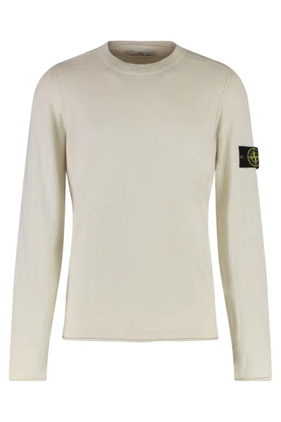 Stone Island Crew-neck Cotton Blend Sweater