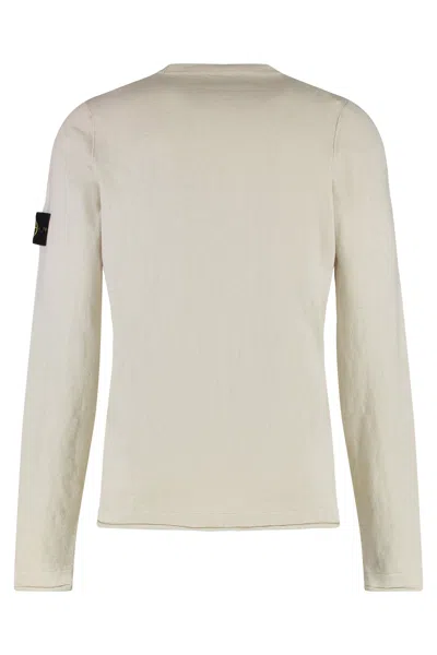 Stone Island Crew-neck Cotton Blend Sweater