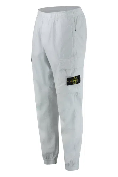 Stone Island Trousers Cotton Stretch Elasticized Cuffs