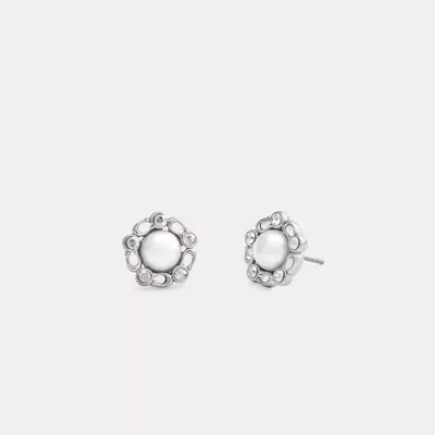 Coach Signature Pearl Stud Earrings