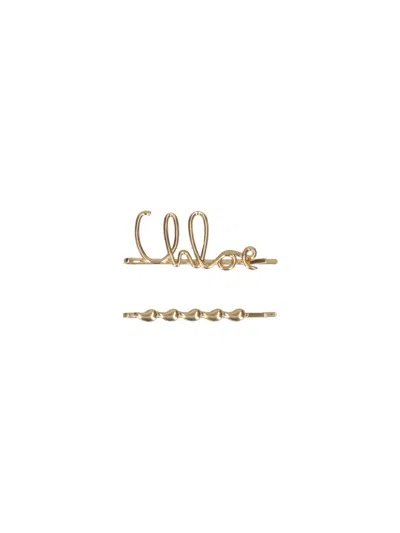 Chloé Set Of 2 Hair Clips "iconic"