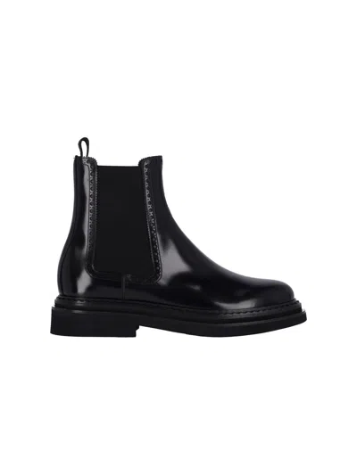Dolce & Gabbana Calf Leather Chealse Boots