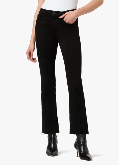 Joe's Jeans Callie Boot Jean With Raw Hem In Black In Black