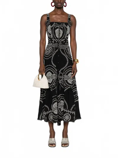 Charo Ruiz Greba Long Maxi Dress In Black In Black