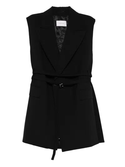 Sportmax Belted Blazer In Black