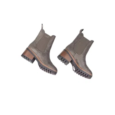 Jp Original Women Step Up Combat Boot In Taupe