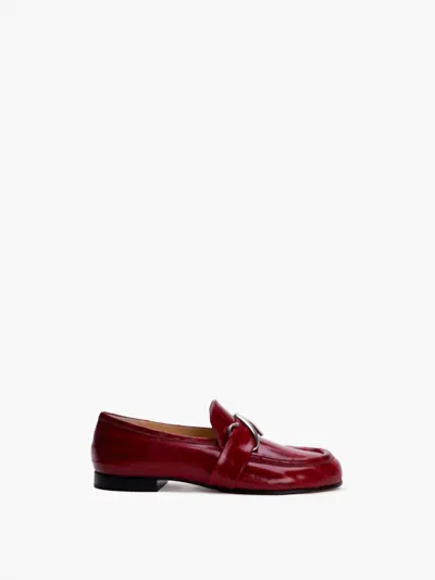 Proenza Schouler Monogram Loafers In Rosewood In Red