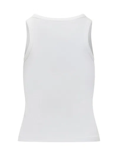 Givenchy Slim Tank Top With Logo Print In White