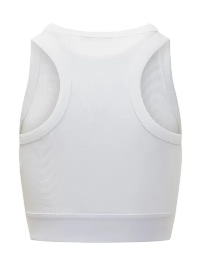 Givenchy Cropped Tank Top In Cotton With Band Clothing In White
