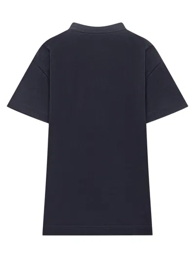 Givenchy Navy Blue Cotton Oversize T-shirt In Blue