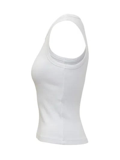 Givenchy Slim Tank Top With Logo Print In White