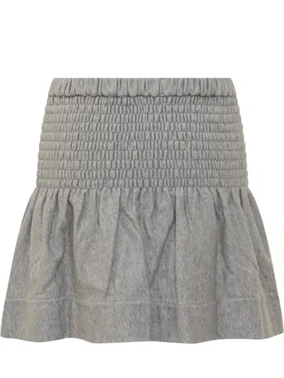 Isabel Marant Étoile Pleated Skirt In Gray