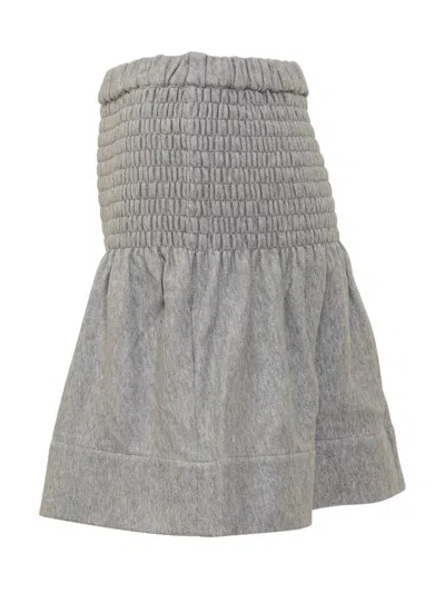 Isabel Marant Étoile Pleated Skirt In Gray