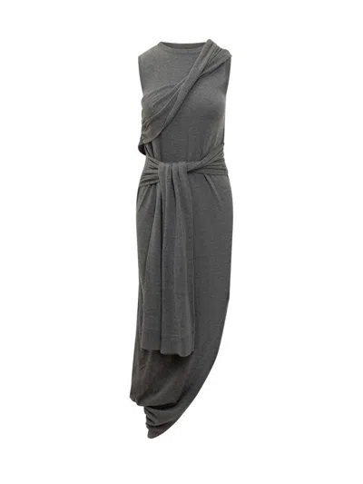 Jw Anderson Grey Jersey Dress In Gray