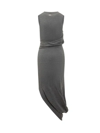 Jw Anderson Grey Jersey Dress In Gray