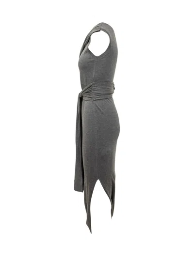 Jw Anderson Grey Jersey Dress In Gray