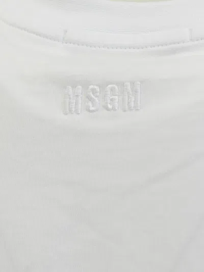 Msgm Rabbit-print T-shirt In White