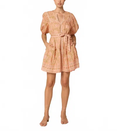 Cleobella Calista Mini Dress In Cecil Blush