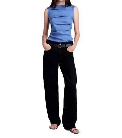Proenza Schouler Anoushka Top In Denim In Blue