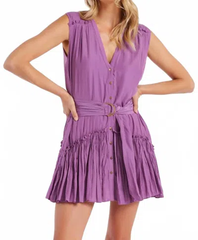 Bishop + Young Lagos Mini Dress In Violet In Pink