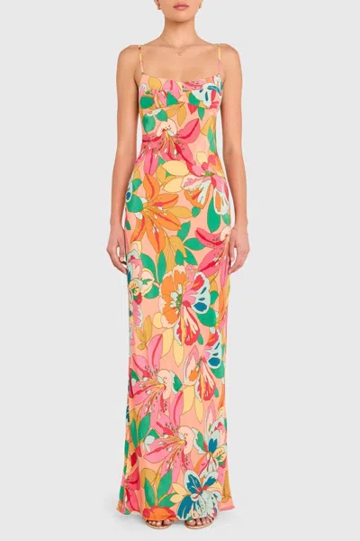 Amanda Uprichard Janeiro Maxi Dress In Botanica In Green