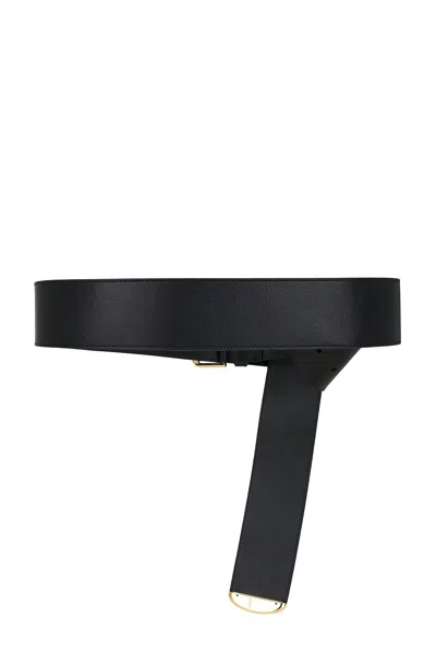 Givenchy Voyou Metal Tip Wide Leather Belt