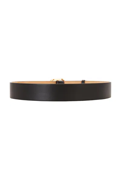 Gabriela Hearst Elster Buckle Belt In Black
