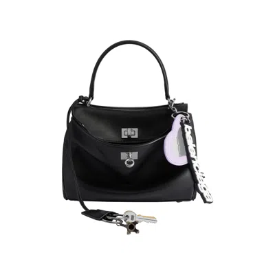 Pre-owned Balenciaga Rodeo Handbag Mini With Charms 'black' | Women's Size Onesize