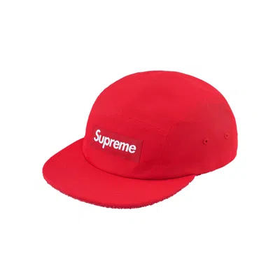 Pre-owned Supreme Reversible Terry Camp Cap 'red' | Men's Size Onesize